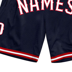 Custom Logo Men's High Quality Athletic Shorts Vintage Retro Style Basketball Sports Shorts <b>Elastic</b> Waist Solid Knitted Weaving - Product Image 5