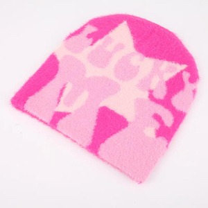 Bonnet d'hiver unisexe chaud de haute qualité, bonnet tricoté en acrylique personnalisé avec logo de créateur, bonnets de chalutier, motif de personnage - Product Image 3