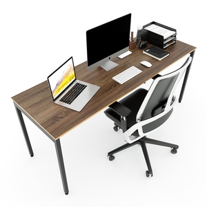 Modern Minimalist 180x60cm MDF Meeting Table with Melamine Coating & Sleek HBSL009 Legs - Product Image 1