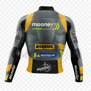 Marco Bezzecchi Rucati Moto MotoCP Cuero de vaca/Kangaro Leather Track Riding/Racing Made To Measure Hump Mens Biker Jacket CE - Product Image 2