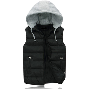 Veste d'hiver matelassée à capuche de qualité supérieure pour homme, veste sans manches, doudoune sans manches - Product Image 2