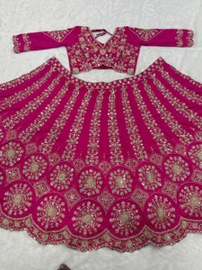 Nouvel arrivage 2026 Lehenga Choli en soie pure de qualité supérieure, style Kanjeevaram / Banarasi / Assam, bicolore, avec cancan et toile intégrée - Product Image 6