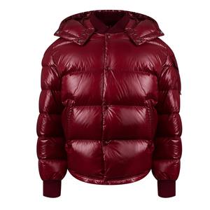 Veste d'hiver à bulles brillante sur mesure pour hommes, meilleure vente avec broderie sur le devant, dernier style à prix compétitif, vente en gros - Product Image 1