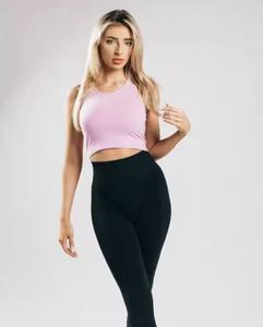 Camiseta sin mangas de entrenamiento para mujer Tejido elástico de secado rápido Ajuste Atlético Proveedor OEM - Product Image 5