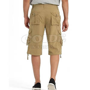 Pantalones vaqueros para hombre con logotipo personalizado pantalones cortos vaqueros ajustados hasta la rodilla a la moda Pantalones cortos vaqueros para hombre personalizados - Product Image 4