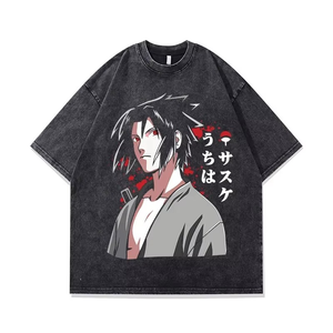 เสื้อยืดแฟชั่นลายกราฟิกตัวอักษรแบบย้อมสีเอซิด ทรงปกติสำหรับผู้ชาย พิมพ์ลายวินเทจ ผ้าฝ้ายถัก 100% เป็นมิตรกับสิ่งแวดล้อม แห้งเร็ว - Product Image 1