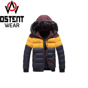 High Quality Customizable Puffer Bubble <b>Jacket</b> for <b>Men</b> Women Stand Collar Hood Zipper Winter <b>Canvas</b> Fabric Custom Logo Printing - Product Image 1