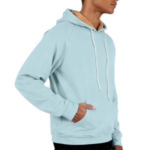 เสื้อฮู้ดดี้ผู้ชายผ้าคอตตอนผสมคุณภาพสูง ทรงเข้ารูป สไตล์ลำลอง มีกระเป๋า เสื้อฮู้ดดี้สตรีทแวร์แบบสวม - Product Image 4