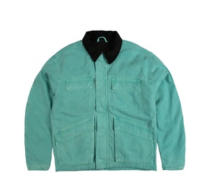 Veste de travail pour hommes Atelier personnalisé Veste de travail en toile utilitaire en coton sergé très résistante Veste en jean de travail à fermeture éclair en métal pour hommes - Product Image 4