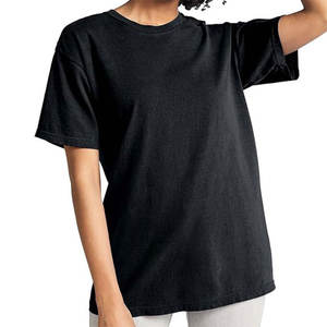 T-shirt d'été en coton à manches courtes pour femmes-Hauts de sport décontractés solides avec séchage rapide et caractéristiques respirantes Options personnalisables - Product Image 3