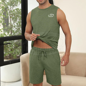Logo personnalisé impression bas prix hommes été t-shirts ensemble jogging porter hommes été t-shirts ensemble - Product Image 4
