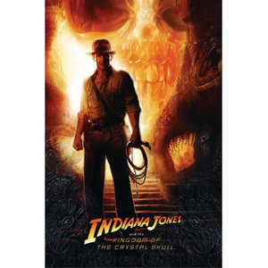 Carte postale avec design d'affiche du film Indiana Jones : Le Royaume du Crâne de Cristal - Product Image 1