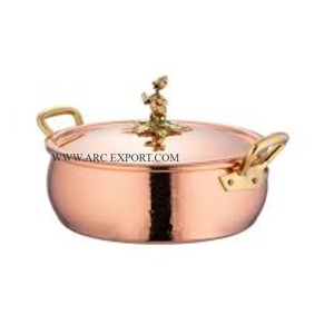 Meilleure vente Plat de service alimentaire en cuivre de grande taille Événements de mariage Fêtes Table à manger Casserole de serveur Plat à prix bon marché - Product Image 1