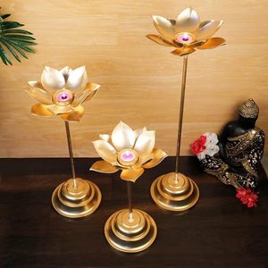 Flower Design Luxury Home Decor <b>Candle</b> Holder Metal in Iron <b>Candle</b> Holder Gold Plating Candlesticks Mold <b>Wedding</b> <b>Candle</b> Stand - Product Image 2
