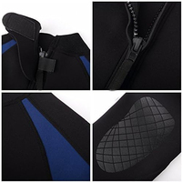 Combinaison de plongée intégrale unisexe TWILL SPORTS TS-4120 2025 à manches longues avec logo frontal et fermeture éclair sur la poitrine, en néoprène respirant 220g pour le surf