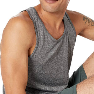 Venta al por mayor a granel camisetas sin mangas para hombre Chaleco de entrenamiento transpirable gimnasio entrenamiento ropa de calle atlética moda de verano personalizada - Product Image 4