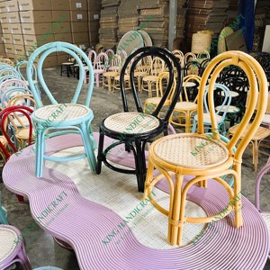 Modern Charming Rattan <b>Kid's</b> Chair Comfortable Stylish Seating Solution for Indoor Outdoor <b>Parties</b> Bedrooms Living Rooms Kitchen - Product Image 2