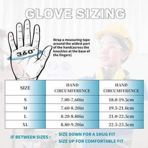 Gants de travail en cuir mécanique anti-choc enduits de nitrile résistants aux coupures gants de travail de mécanicien de sécurité tricotés résistants - Product Image 6