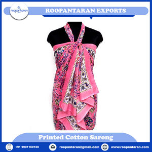 Pareo de maternidad de una pieza de algodón con estampado de bloques a mano de último diseño, ropa deportiva para mujer de talla grande, servicio OEM disponible - Product Image 4