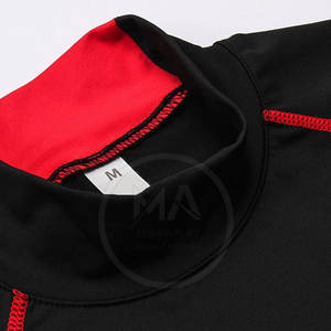 Rash Guard pour homme en marque propre, logo personnalisé imprimé, respirant, séchage rapide, 100% polyester, utilisation en extérieur - Product Image 2