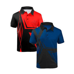 Personnalisé 2023 à manches courtes pour hommes jeunes pour polo T-Shirt impression sublimée chemise de golf en coton/fibre de bambou conception solide - Product Image 4