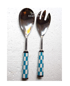 Ensemble de couverts de traiteur de mariage de luxe avec poignées en résine Couverts en acier inoxydable Fabricant indien Décoration de salle à manger en acier miroir - Product Image 5