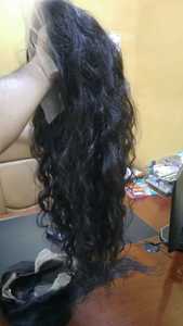 PERRUQUES DE CHEVEUX DE BAS ÉPAIS SOYEUX À DOUBLE TIRAGE NON TRAITÉS COUVERTURE COMPLÈTE EXTENSIONS DE CHEVEUX SANS COUTURE SANS VIETNAMIE - Product Image 3