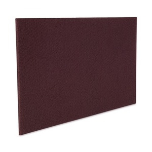 Boardwalk 28 pouces. X 14 pouces. Tampons de nettoyage en profondeur - Marron, haute absorption d'eau, polyester et PU, tampons de nettoyage industriels, 10/carton - Product Image 2