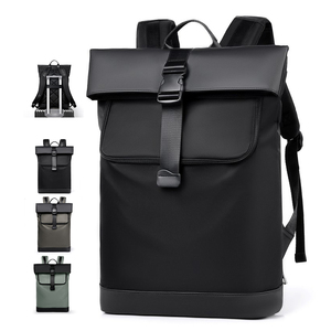 กระเป๋าเป้สะพายหลังแล็ปท็อปแบบม้วนปิดด้านบน ดีไซน์ทันสมัยสำหรับผู้ชาย สไตล์ลำลอง เหมาะสำหรับการเดินทาง กันน้ำ  รับสกรีนโลโก้ตามสั่ง  สินค้ามาใหม่  ลดราคา - Product Image 1