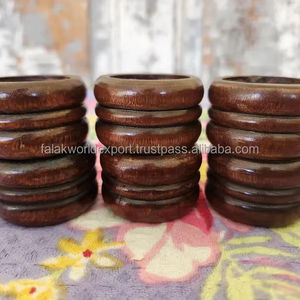 New Vintage <b>Wooden</b> <b>Napkin</b> <b>Ring</b> Round Shape High Quality Solid <b>Wooden</b> <b>Napkin</b> <b>Ring</b> for Kitchenware Modern Designer From FWE - Product Image 2