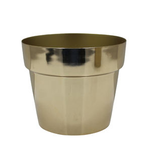 Meilleur produit jardinière en métal laiton plaqué aluminium métallisé Mddern Look utilisation pour l'extérieur décoration de jardin jardinière style moderne - Product Image 1