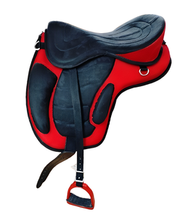 แผ่นอานหนังสังเคราะห์กันลื่นสำหรับม้าอเนกประสงค์สไตล์อังกฤษสามารถปรับแต่งได้ - Product Image 3