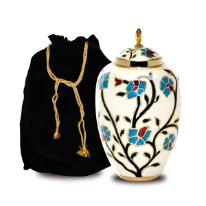 Metal American Style Cremation Urn <b>for</b> Adult Human <b>Ashes</b> Customizable Color & Design Elegant <b>Keepsake</b> <b>for</b> Male/Female Memorial - Product Image 1
