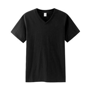 T-shirts unisexes décontractés d'été de haute qualité, 210 g/m², 100 % coton, coupe classique, col en V, t-shirts basiques unis, essentiels pour hommes - Product Image 2