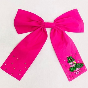 St. Patrick's Day <b>Bows</b> Hair Accessory Hand Indian Embroidered Seed Beaded Alligator <b>Bows</b> Kids Accessories Beaded <b>Headbands</b> - Product Image 1
