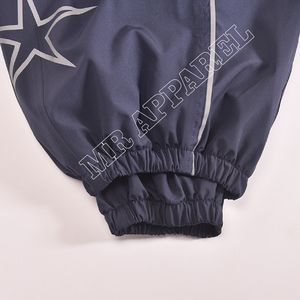 Unisex Navy Blue <b>Cargo</b> Pants With <b>White</b> Stars Print Drawstring Waist Quick Dry Polyester Adult Streetwear Joggers - Product Image 5