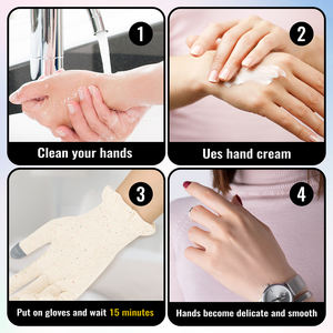 Rahat pamuk nokta iplik güzellik eldiven masaj Spa için dokunmatik ekran ellerinizi pürüzsüz - Product Image 5