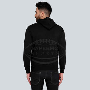 Sweat à capuche d'hiver pour homme en tissu polaire doux, mélange polyester/coton, coupe ample, respirant, confortable, décontracté, style streetwear - Product Image 3