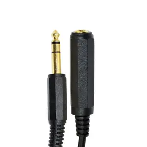 Cable de extensión Mono de 1/4 pulgadas 6 pies 1/4 "macho a 1/4" enchufe hembra para instrumentos eléctricos