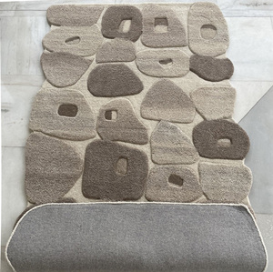 พรมขนนุ่มแบบอินเดียสำหรับการตกแต่งภายในบ้านพรมขนสัตว์หรูจากผู้ผลิตโดยตรง - Product Image 2