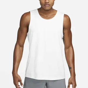 Vêtements de fitness respirants personnalisés Sports Gym Polyester Plain Custom Print Gym Fitness Sleeveless 2024 Customized Tank Top Men