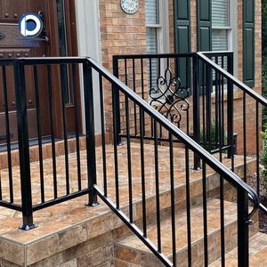PRIMA Garden Railing <strong>Fence</strong> Pole Iron Heavy Duty Solid Iron <strong>Fence</strong> Wrought Iron <strong>Fence</strong> Decorative - Product Image 1