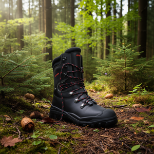 Zapatos de Seguridad Arborist GTX 42 Negros, Botas Forestales Impermeables de Cuero Vacuno, Talla 42 - Product Image 3