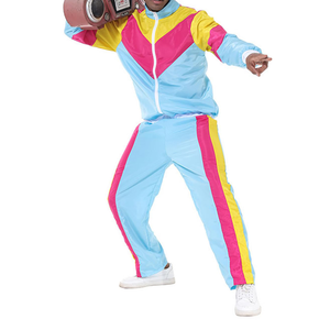 Conjunto Deportivo de 2 Piezas de Alta Calidad en Poliéster/Algodón, Chaqueta Cortavientos con Estampado Personalizado, Pantalones de Pierna Recta, Estilo Casual Urbano para Hombre - Product Image 5