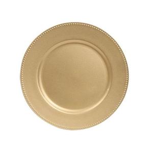 Placa de carga dorada de buena calidad, placa de carga redonda dorada personalizada, automodelada para mesa de cena de acero galvanizado - Product Image 6