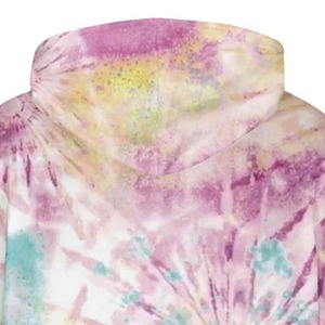 Logo personnalisé100 % coton pull-over polaire surdimensionné tie dye à capuche unisexe grande taille hommes tie dye à capuche - Product Image 6
