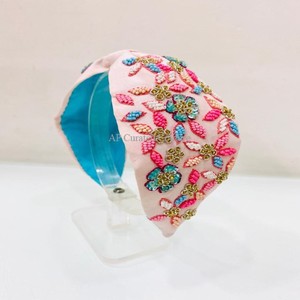 Conception sur le thème sur mesure 2025 arrivée Turban bandeau indien perlage embelli à la main offre la meilleure qualité bandeau perlé - Product Image 6