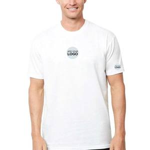 T-shirts à manches courtes en jersey fin 100% coton peigné, coupe ample, logo personnalisé, service OEM, vente en gros - Product Image 1