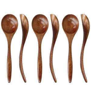 Wholesale Custom Logo <b>Small</b> Natural Healthy Wooden Honey Jam <b>Spoon</b> for Restaurant and Dinning Use from Indian Exporter - Product Image 2