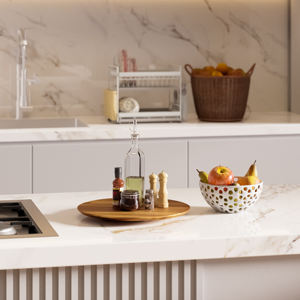 Tocadiscos Lazy Susan inspirado en Vietnam de bambú de madera de Acacia marrón de 18 pulgadas, herramientas giratorias multifunción para charcutería, queso y queso - Product Image 6